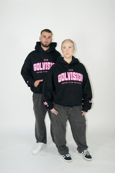 GolVision Signature D.P.A Blush Pink Hoodie – heavyweight streetwear
Model wearing blush pink GolVision hoodie – 350GSM cotton blend
GolVision blush pink hoodie front view – premium streetwear fit
Signature D.P.A hoodie blush pink – embroidered logo detail